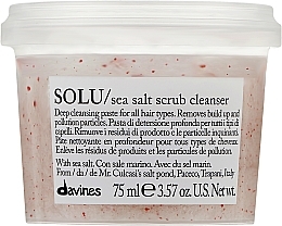 Fragrances, Perfumes, Cosmetics Cleansing Sea SaltPaste-Scrub for All Hair Types - Davines Solu Sea Salt Scrub Cleanser