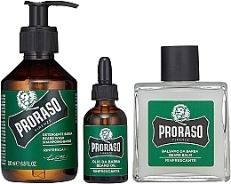 Beard Set - Proraso Refreshing Gift Set (beard wash/200ml + beard balm/100ml + beard oil/30ml) — photo N2