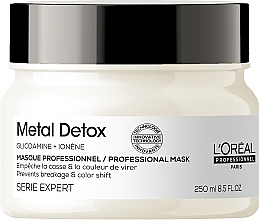 Fragrances, Perfumes, Cosmetics Anti-Deposit Protector Mask after Color, Balayage or Bleach - L'Oreal Professionnel Metal Detox Anti-Deposit Protector Mask