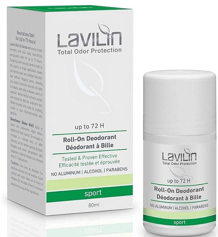 Sport Roll-On Deodorant - Lavilin 72 Hour Roll-on Deodorant Sport — photo N1