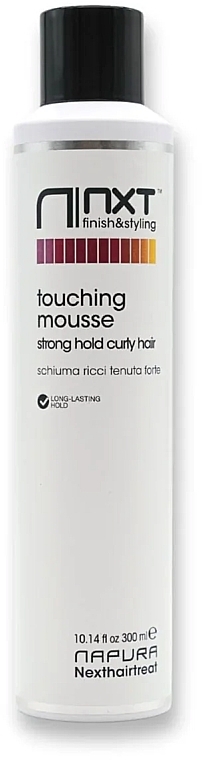 Strong hold mousse for curly hair - Napura NXT Touching Mousse Curly Hair Strong Hold — photo N1