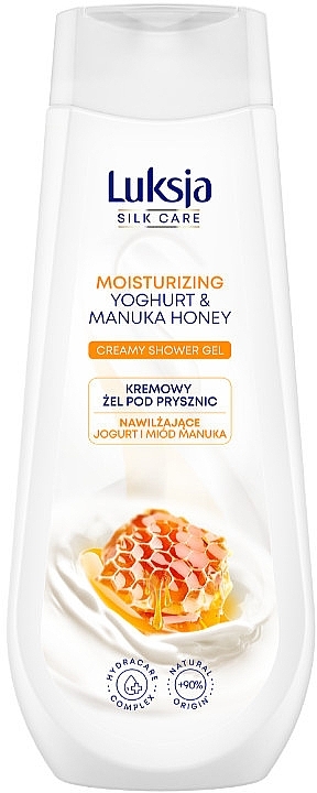Yoghurt & Manuka Honey Shower Gel - Luksja Silk Care Moisturizing Yoghurt & Manuka Honey Creamy Shower Gel — photo N1