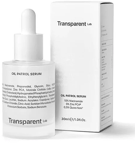 Mattifying Face Serum - Transparent Lab Oil Patrol Serum — photo N1