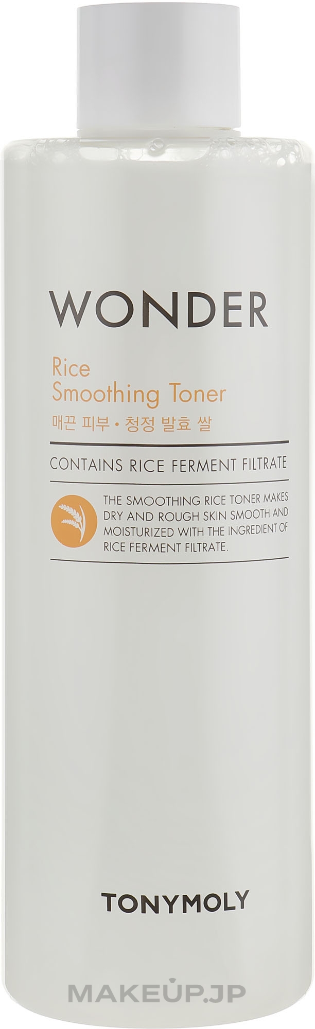 Rice Extract Face Toner - Tony Moly Wonder Rice Smoothing Toner — photo 500 ml