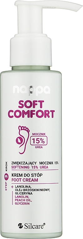 15% Urea Foot Cream - Silcare Nappa Urea 15% Foot Cream — photo N1