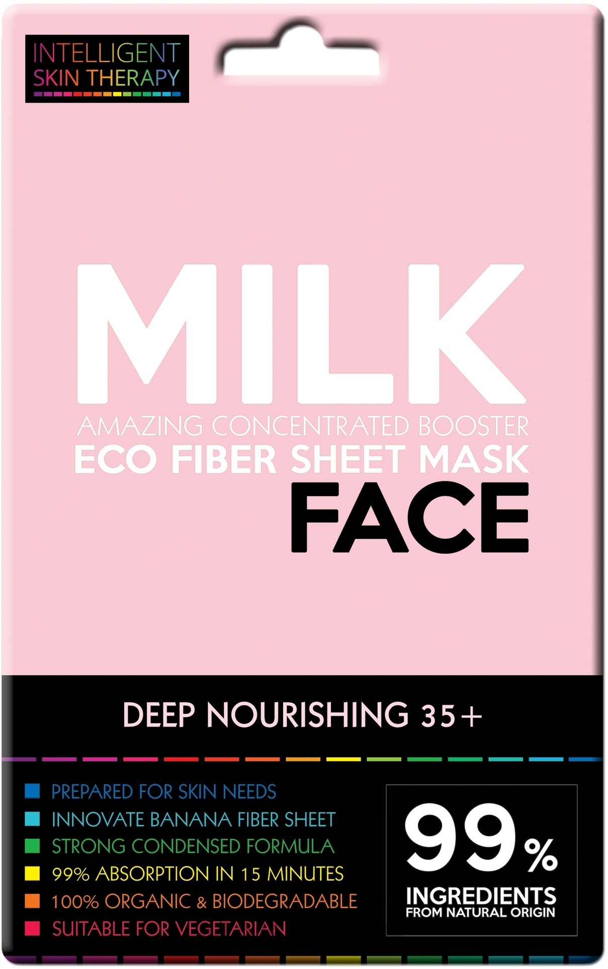 Milk & Wheat Protein Mask - Beauty Face Intelligent Skin Therapy Mask — photo 25 g