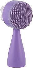 Face Cleansing & Massage Brush, purple - Ilu Face Cleansing Brush — photo N2