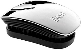 Fragrances, Perfumes, Cosmetics Hair Brush - Ikoo Pocket Silver Black Brush