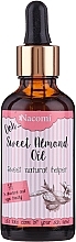 Fragrances, Perfumes, Cosmetics Sweet Almond Oil with Pipette - Nacomi Sweet Almond Oil