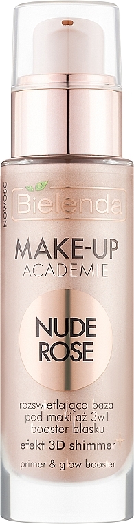 Brightening Makeup Base 3in1 - Bielenda Make-Up Academie Nude Rose — photo N1