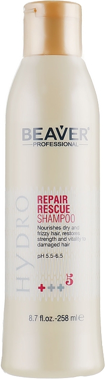 Shampoo for Intensive Repair of Damaged Hair - Beaver Professional Hydro Shampoo — photo N1