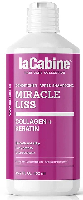 Collagen & Keratin Smoothing Conditioner - La Cabine Miracle Liss Collagen + Keratin Conditioner — photo N1