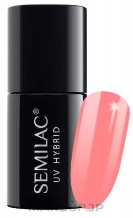 Nail Polish - Semilac PasTells UV Hybryd Nail Polish — photo 274 - Salomon Pink