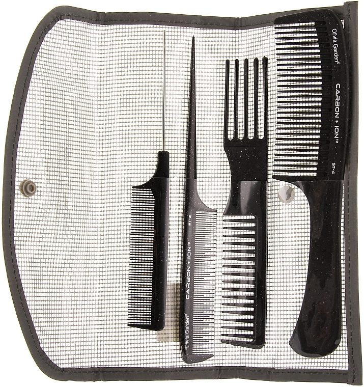 Comb Set ST - Olivia Garden Carbon  — photo N1