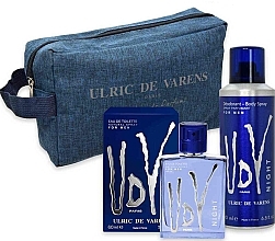 Ulric de Varens UDV Night - Set (edt/60ml + deo/200ml + bag) — photo N2