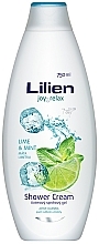 Fragrances, Perfumes, Cosmetics Lime & Mint Shower Cream-Gel - Lilien Lime & Mint Shower Gel