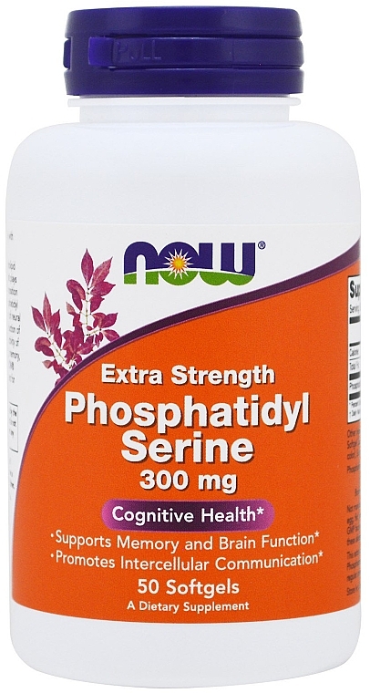 Extra Phosphatidyl Serine, 300mg - Now Foods Extra Strength Phosphatidyl Serine — photo N1
