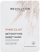Sheet Mask Kit - Revolution Skincare Pink Clay Detoxifying Sheet Mask (f/mask/5pcs) — photo N2
