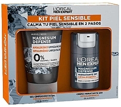 Fragrances, Perfumes, Cosmetics セット - L'Oreal Paris Men Expert Magnesium Defense Set (cl/gel/100ml + f/cr/50ml)