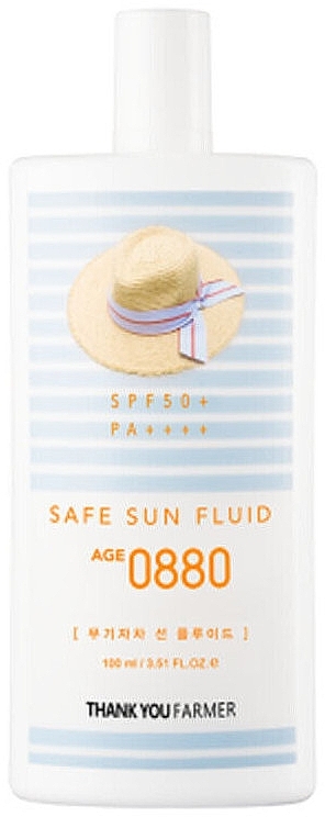 Sunscreen Fluid - Thank You Farmer Safe Sun Fluid Age 0880 SPF50+ PA++++ — photo N1