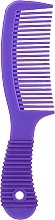 Fragrances, Perfumes, Cosmetics Hair Comb with Rubber Grip, 499835, purple - Inter-Vion