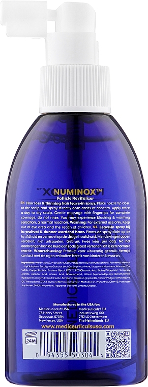 Stimulating Hair Growth & Scalp Health Serum for Men - Mediceuticals Advanced Hair Restoration Technology Numinox — photo N30