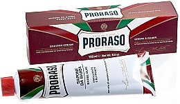 Shaving Cream for Coarse Stubble with Shea Butter and Sandalwood - Proraso Red Shaving Cream — photo N3
