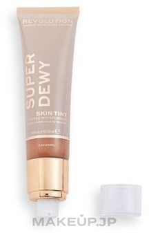 Moisturizing Tinting Face Cream - Makeup Revolution Superdewy Skin Tint — photo Caramel