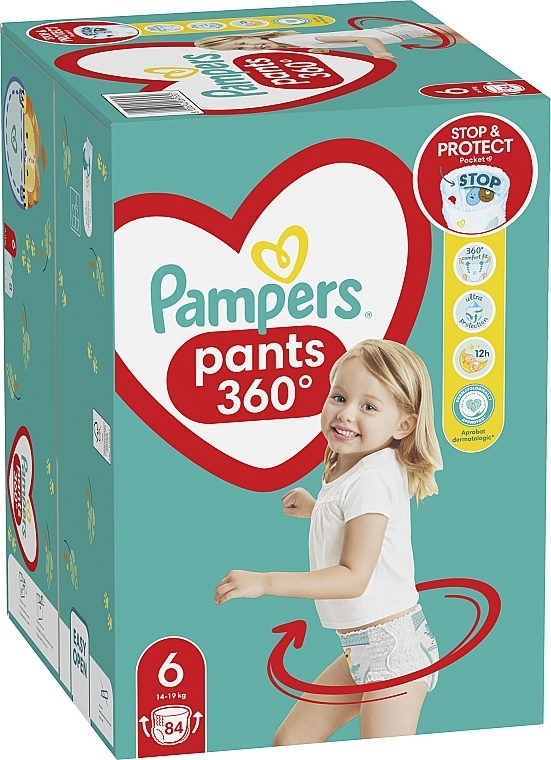 Diaper Pants, size 6, 15+ kg, 84 pcs - Pampers — photo N12