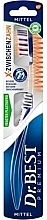 Fragrances, Perfumes, Cosmetics Medium-Hard Toothbrush - Dr. Best Premium Toothbrush X Between Teeth Medium