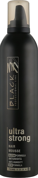 Extra Strong Hold Hair Mousse - Black Professional Line Extra Strong — photo N1