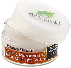 Night Body Cream "Moroccan Argan Oil" - Dr. Organic Bioactive Skincare Organic Moroccan Argan Oil Night Cream — photo N5