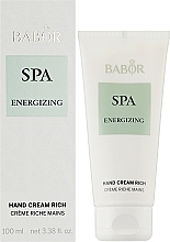 Hand Cream - Babor Spa Energizing Hand Cream Rich — photo N2