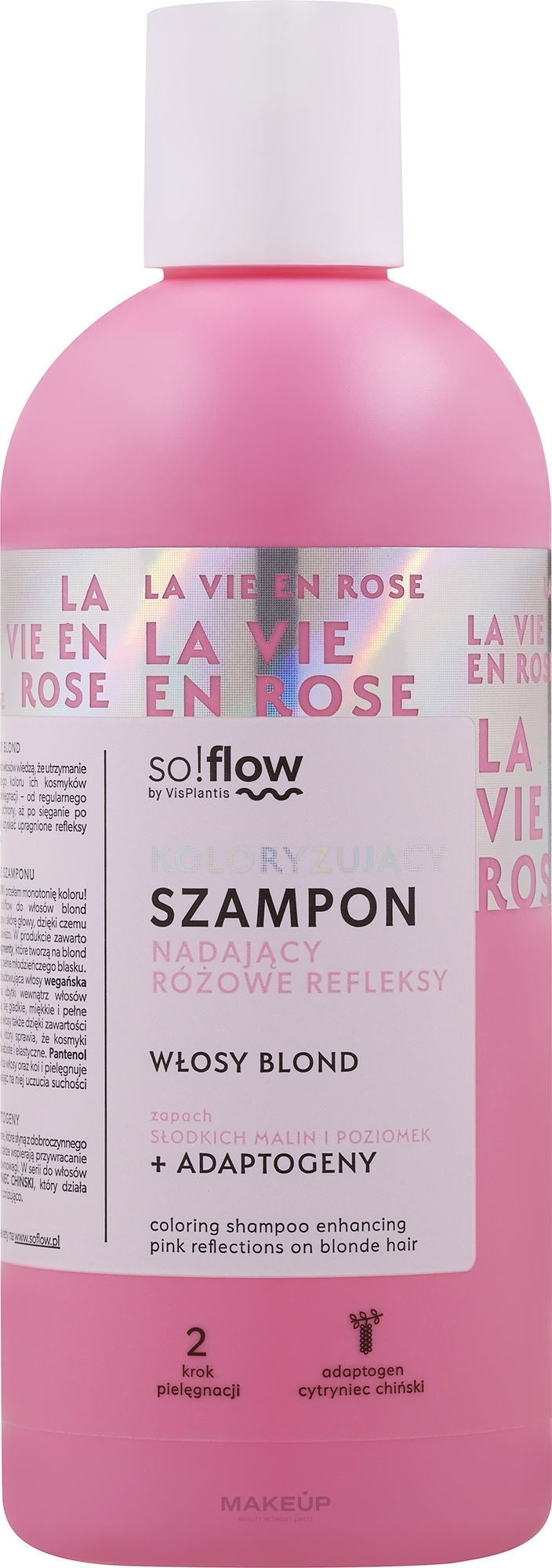 Shampoo for Blonde Hair - SO!FLOW Pink Reflections  — photo 300 ml