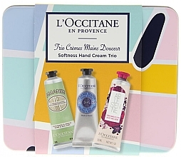 Fragrances, Perfumes, Cosmetics Set - L'Occitane Softness Hand Cream Trio (h/cr/30ml + h/cr/30ml + h/cr/30ml)