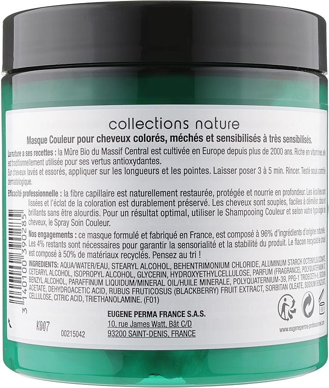 Revitalizing Mask for Colored Hair - Eugene Perma Collections Nature Masque Couleur — photo N4