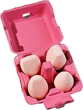 Makeup Sponge Set - Boho Beauty Candy Pink (sponge/4pcs) — photo N2