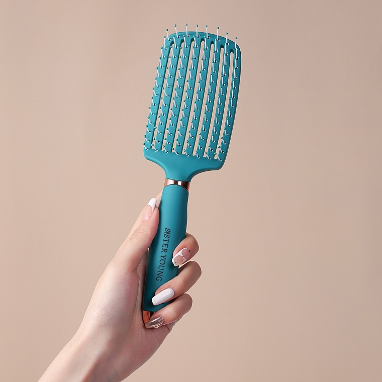 Ovia Green Hair Brush - Sister Young Hair Brush — photo N4