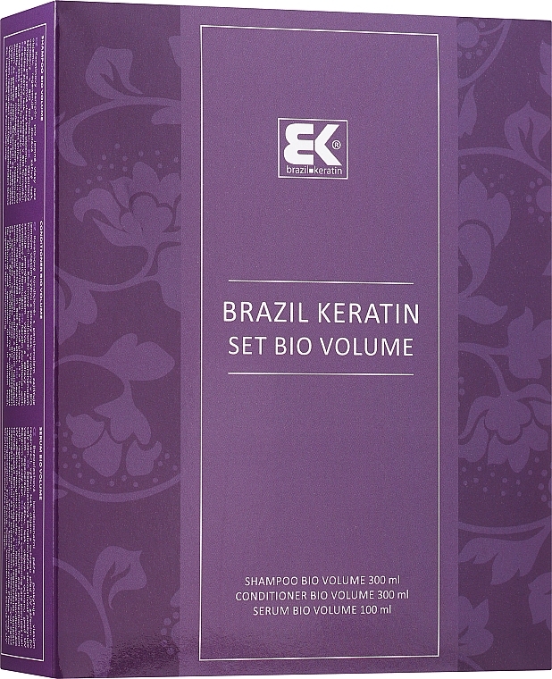 Set - Brazil Keratin Bio Volume (shm/300ml + cond/300ml + serum/100ml) — photo N1