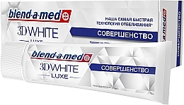 Fragrances, Perfumes, Cosmetics Toothpaste "Perfection" - Blend-A-Med 3D White Luxe