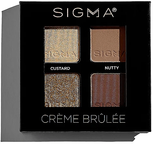 Eyeshadow Palette - Sigma Beauty Creme Brulee Eyeshadow Quad — photo N3