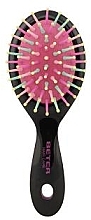 Fragrances, Perfumes, Cosmetics Mini Hair Brush, nylon bristles, pink - Beter Mini Cushion Brush Nylon Round-tip Bristles Brush Me!