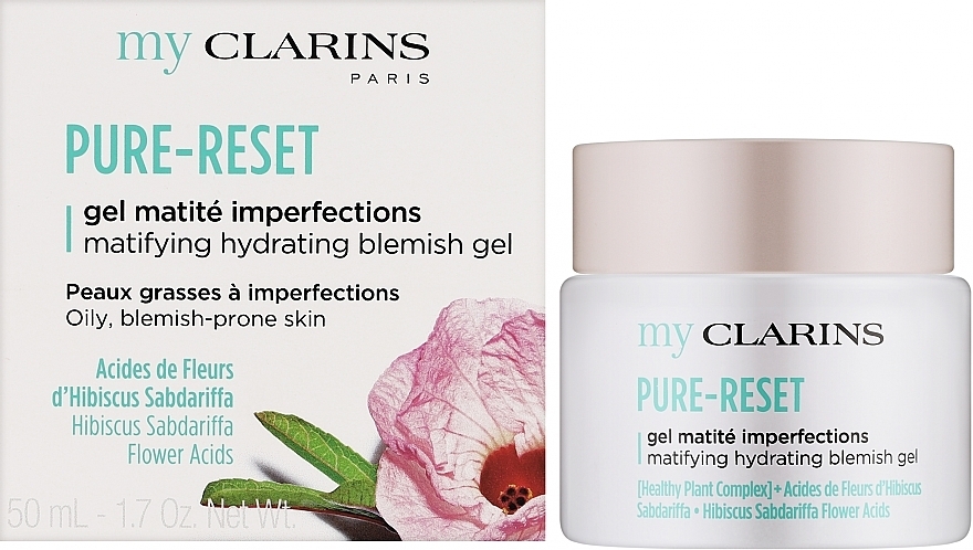 Face Gel - Clarins My Clarins Pure-Reset Matifying Hydrating Blemish Gel — photo N2