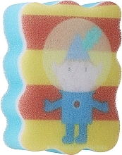 Bath Sponge 'Ben & Holly', blue+yellow+orange - Suavipiel Ben & Holly Bath Sponge — photo N1