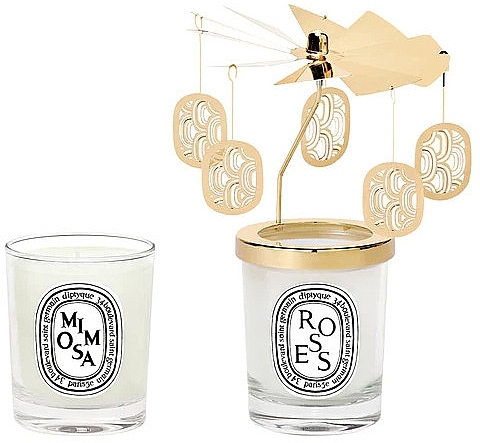 Set - Diptyque Carrousel Candle Gift Box Roses & Mimosa — photo N1