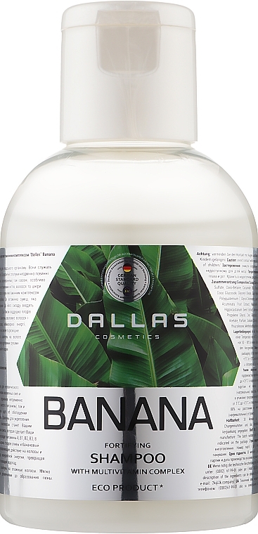 Banana Shampoo - Dalas Cosmetics Fortifying Shampoo — photo N1