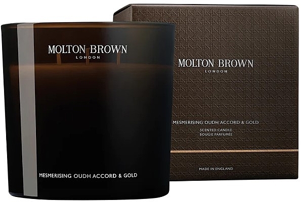 Molton Brown Mesmerising Oudh Accord & Gold - Scented Candle with 3 Wicks — photo N1