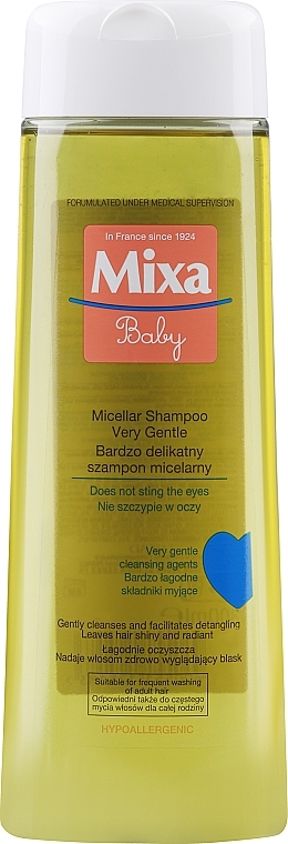 Baby Gentle Micellar Shampoo - Mixa Very Mild Micellar Shampoo — photo N1