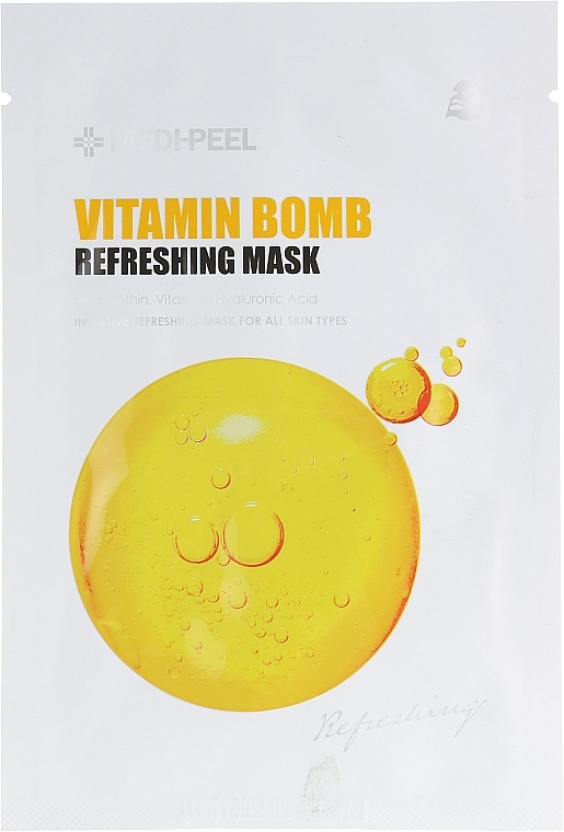 Toning Sheet Mask - Medi Peel Vitamin Bomb Refreshing Mask — photo N1
