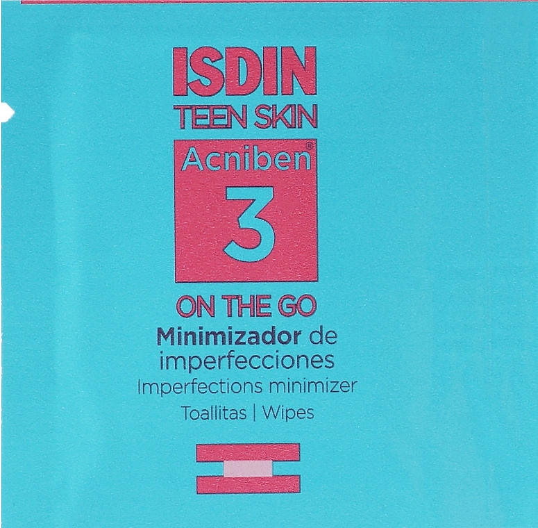 Face Cleansing Wipes - Isdin Teen Skin Acniben — photo N3